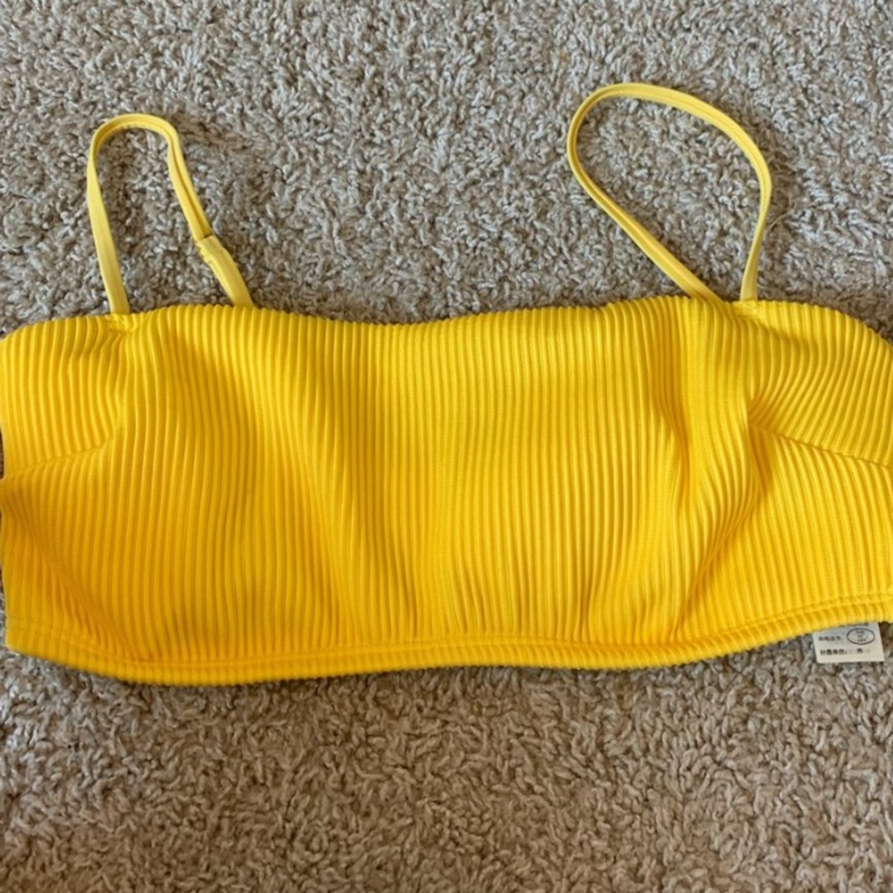 Yellow bikini top